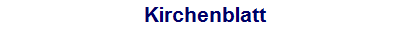 Kirchenblatt